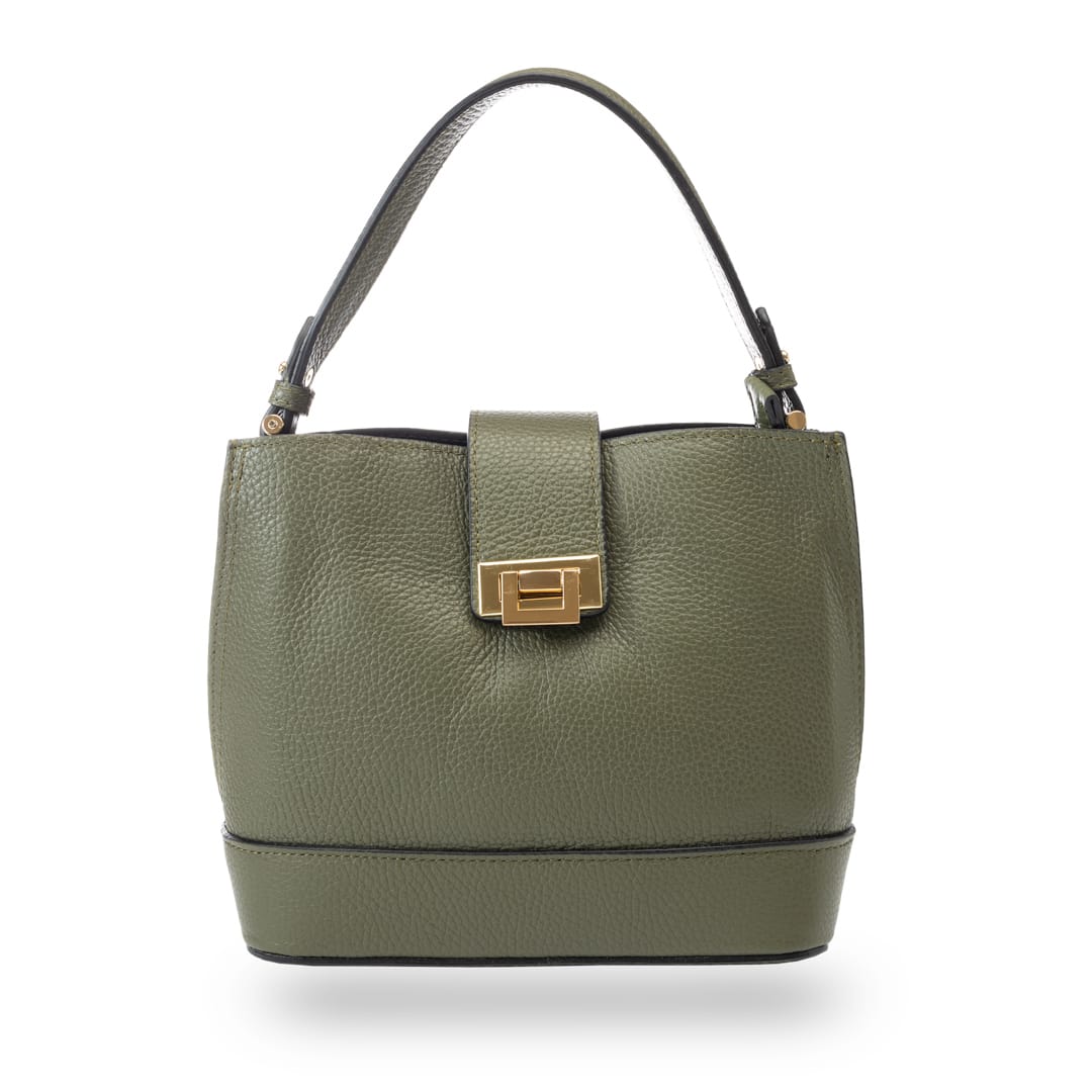geanta-femei-piele-naturala-verde-armi-Elegance