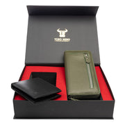 set-cadou-portofel-femeibarbati-piele-naturala-negru-verde-Arya-Manu