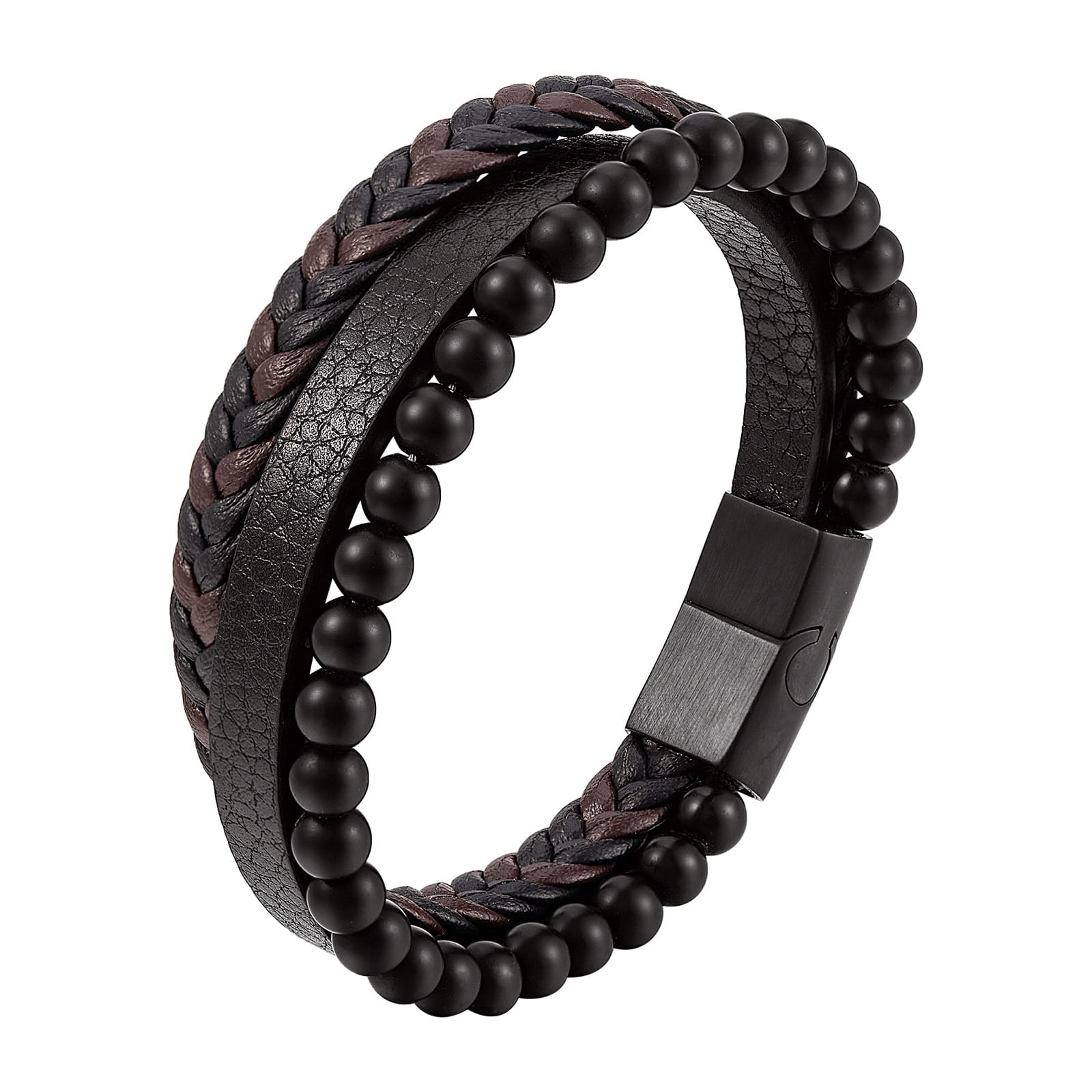 Bratara-barbati-piele-naturala-negru-maro-Colin3