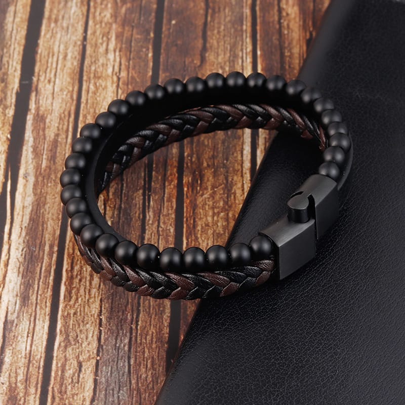 Bratara-barbati-piele-naturala-negru-maro-Colin4