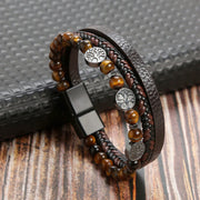 Bratara-barbati-piele-naturala-negru-maro-Tree