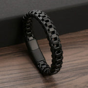 Bratara-barbati-piele-naturala-negru-Chain