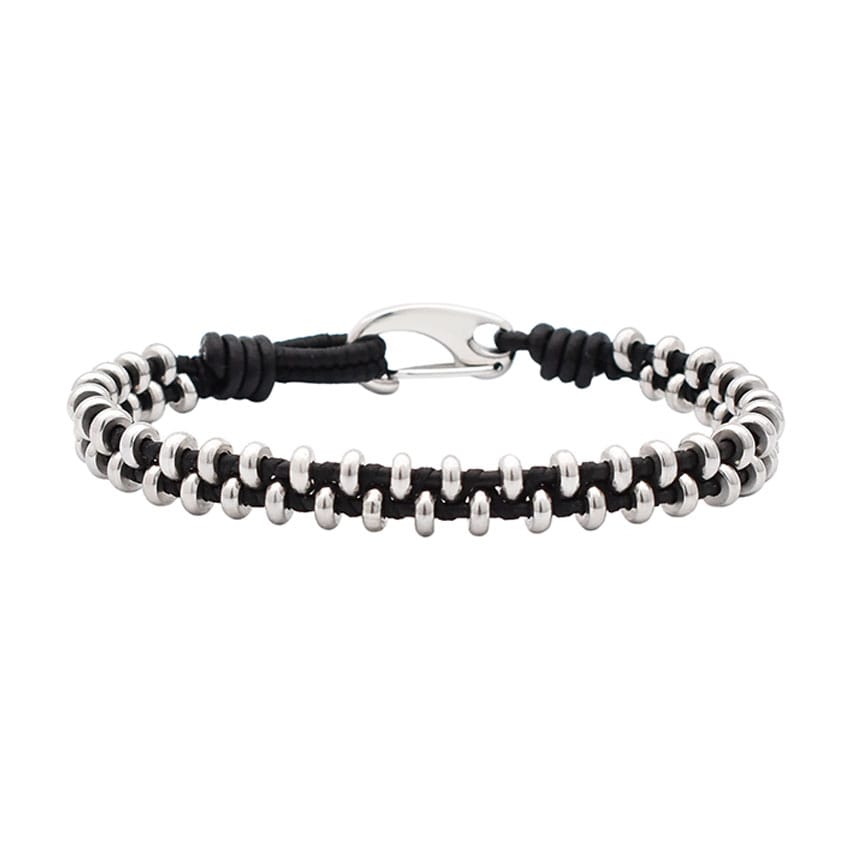 Bratara-barbati-piele-naturala-negru-Toro