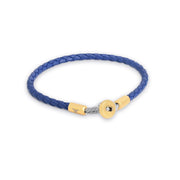 Bratara-barbati-piele-naturala-blue-Simple