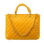 Geanta-dama-din-piele-naturala-galben-Crossed-Lady_3