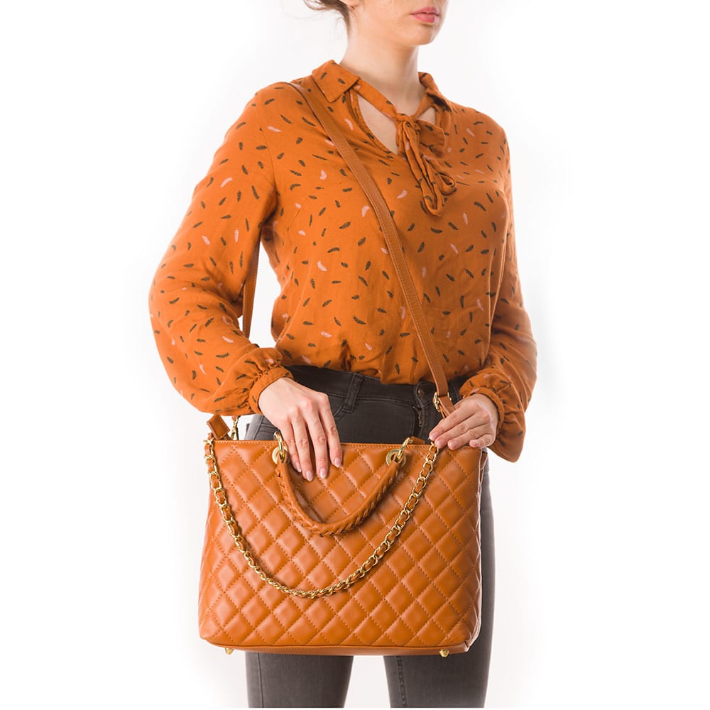 Geanta-dama-din-piele-naturala-maro-Crossed-Lady_1