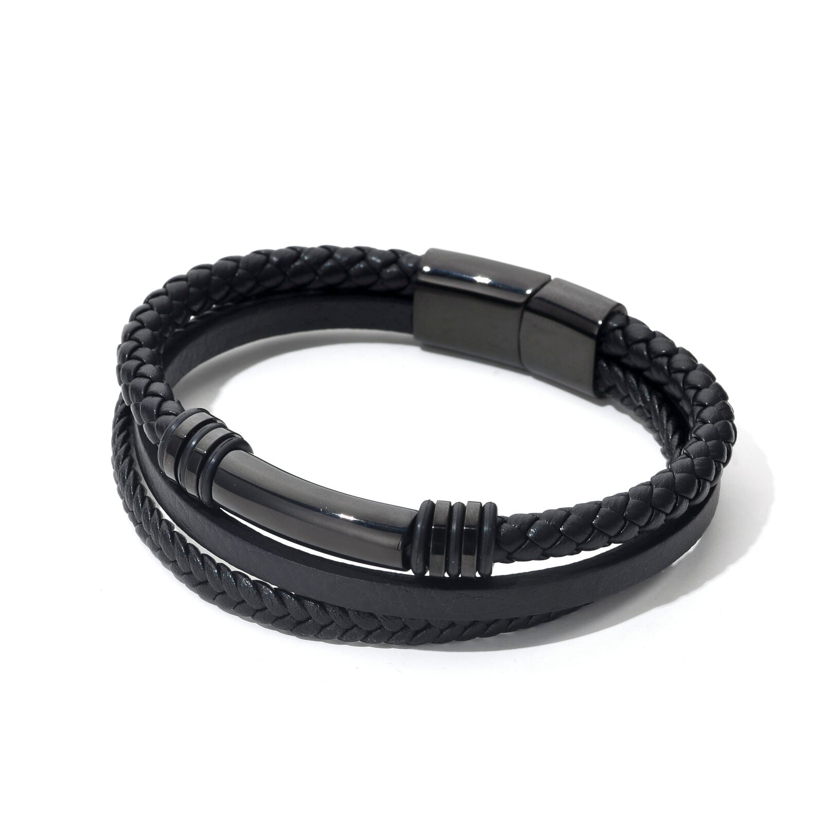 Bratara-barbati-piele-naturala-negru-Linders4.jpg