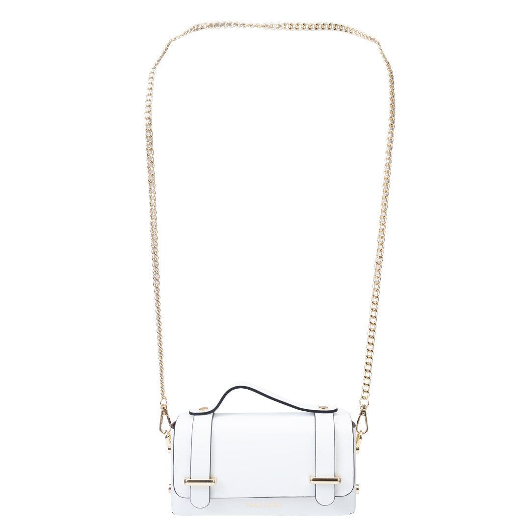 Bolso de mujer de piel natural blanco Natalia