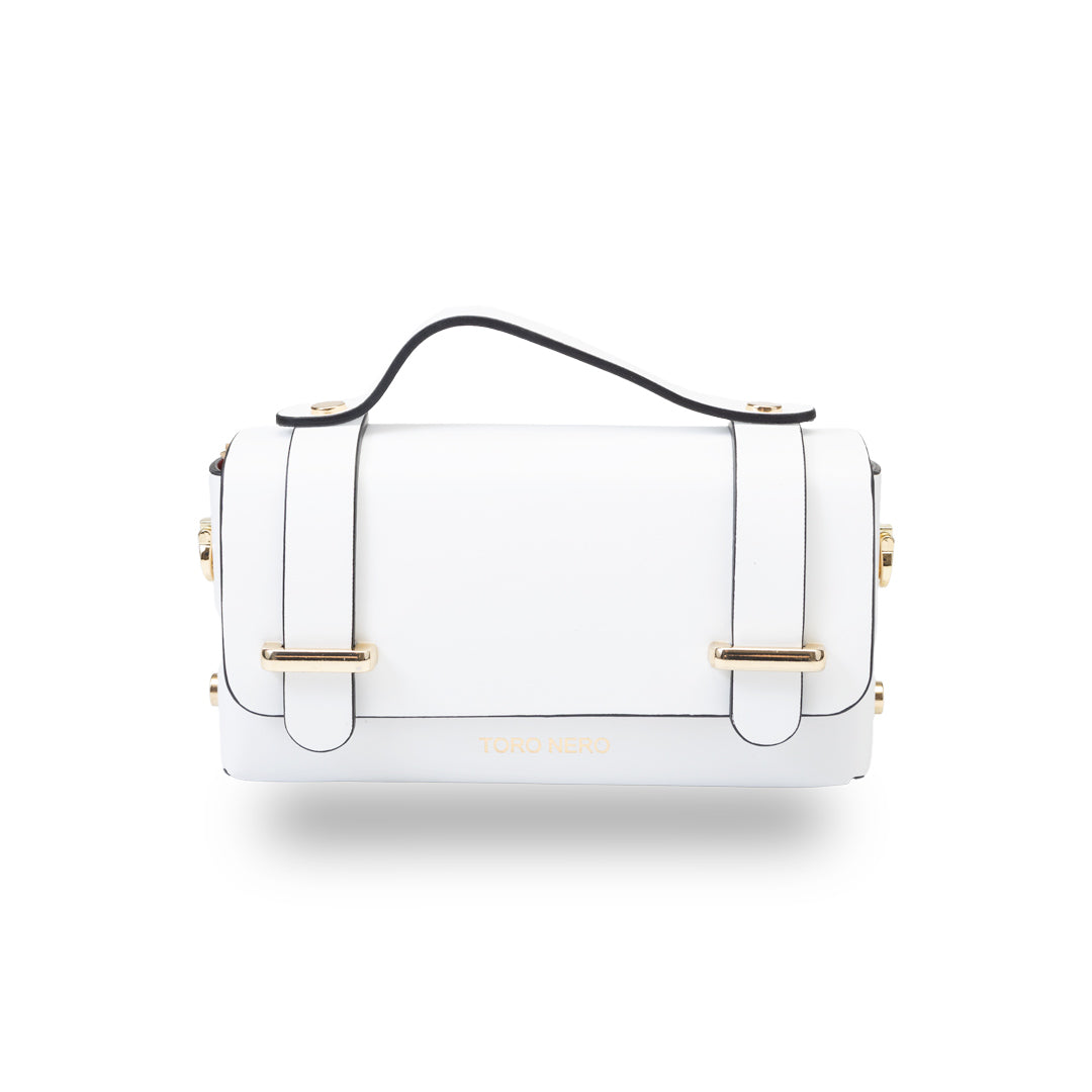 Bolso de mujer de piel natural blanco Natalia