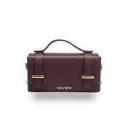 Damenhandtasche aus echtem Leder Bordeaux Natalia