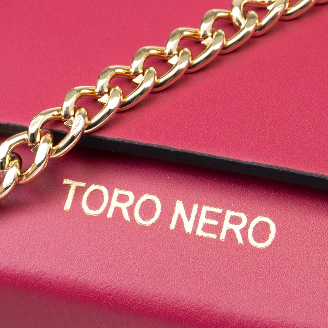 Fukszia Natalia női táska valódi bőrből