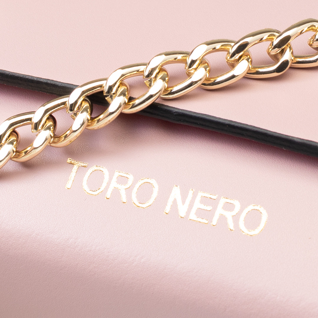 Damenhandtasche aus echtem Leder in Rosa, Natalia
