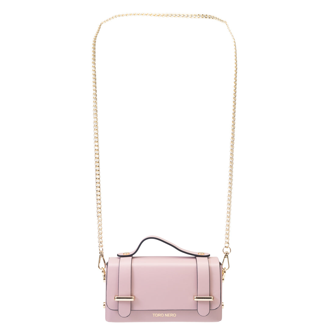 Damenhandtasche aus echtem Leder in Rosa, Natalia