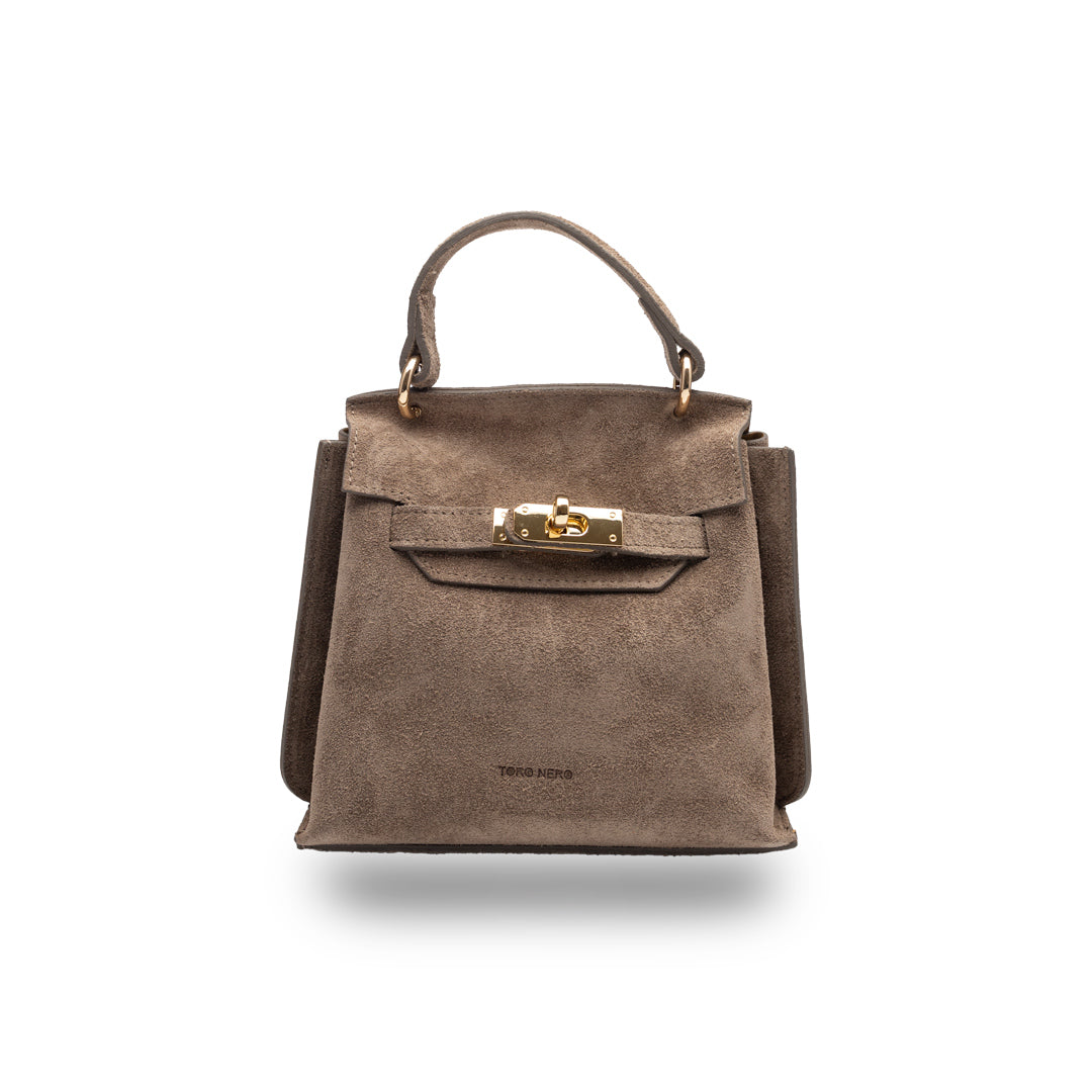 Bolso de mujer de piel natural Renata topo