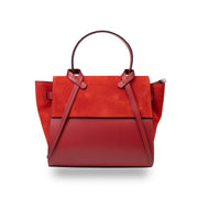 Bolso de mujer de ante natural rojo Erika