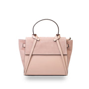 Bolso de mujer de piel de ante natural rosa Erika
