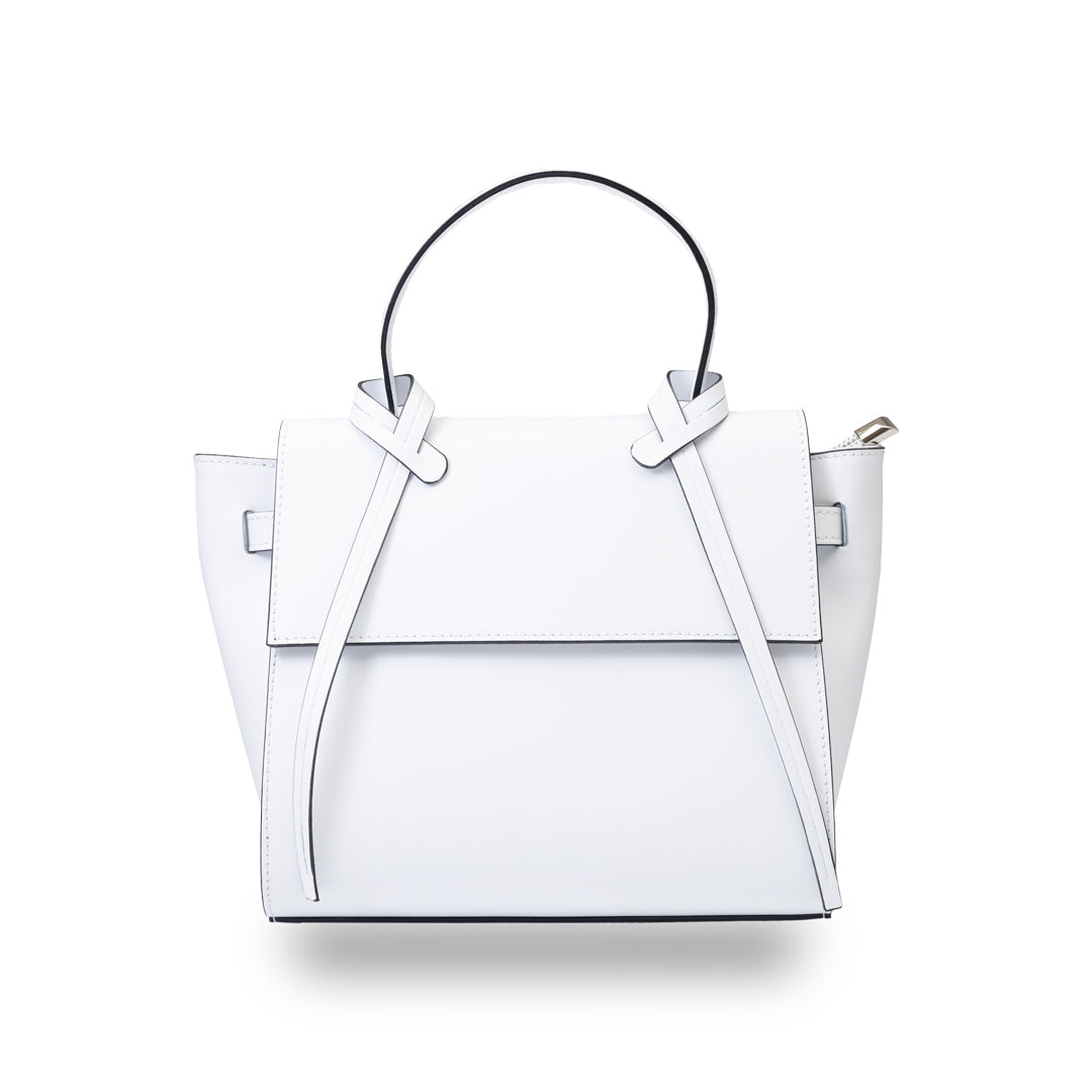 Bolso de mujer de piel natural blanca Erika