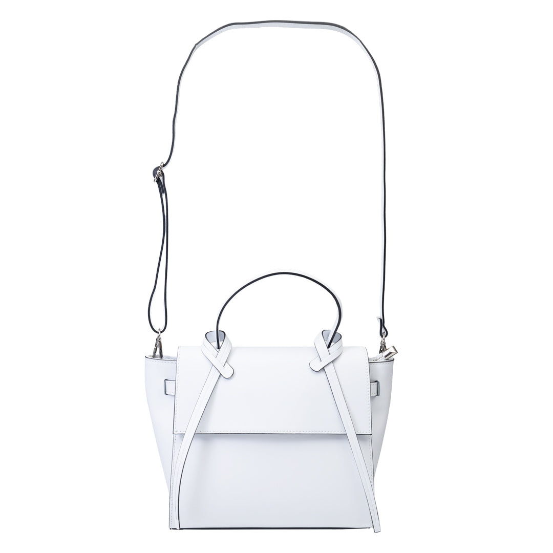 Bolso de mujer de piel natural blanca Erika