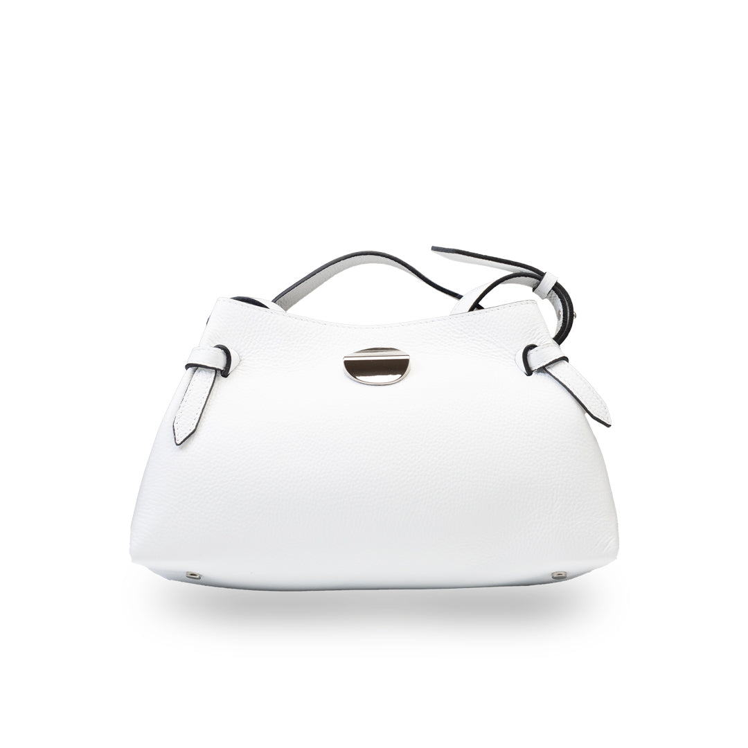 Bolso de mujer de piel natural blanco Tania