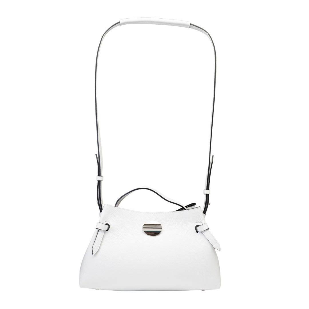 Bolso de mujer de piel natural blanco Tania