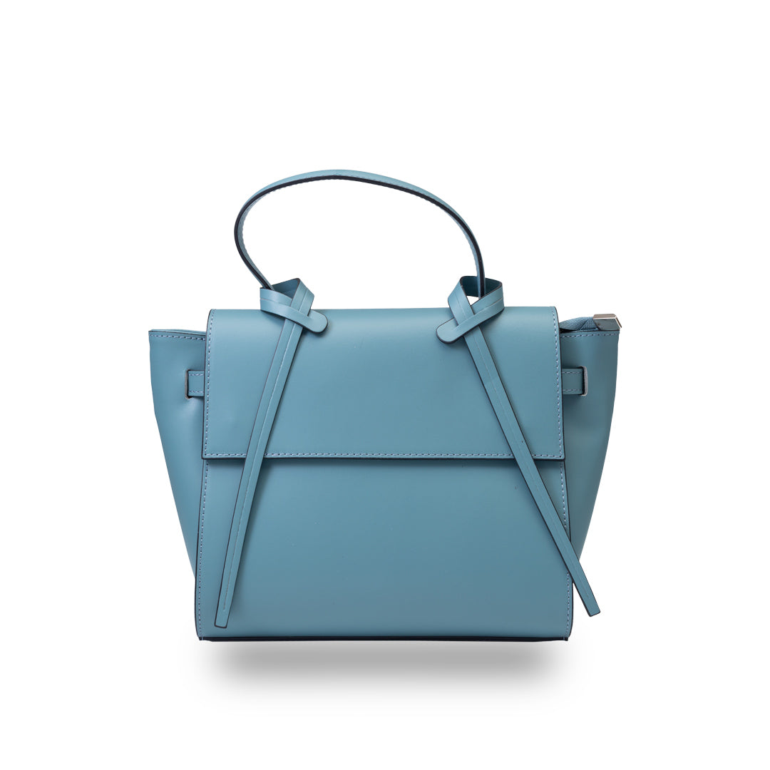 Bolso de mujer de piel natural azul Erika