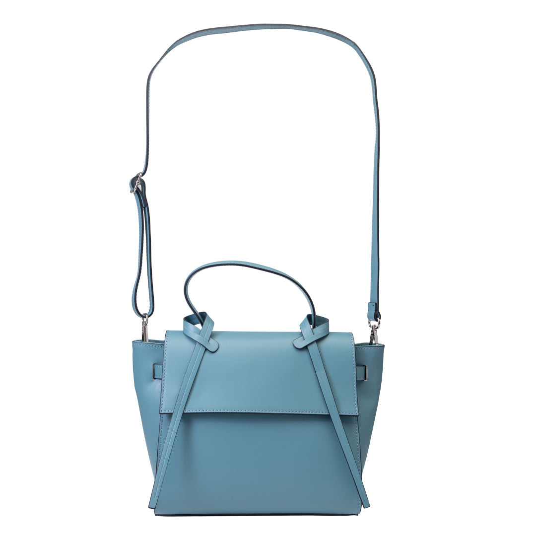 Bolso de mujer de piel natural azul Erika