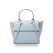 Women's bag made of natural leather, light blue Erika