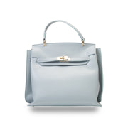 Bolso de mujer de piel natural azul claro Raluca