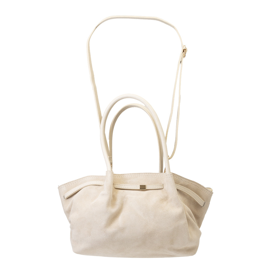 Bolso de mujer de piel natural beige Elena
