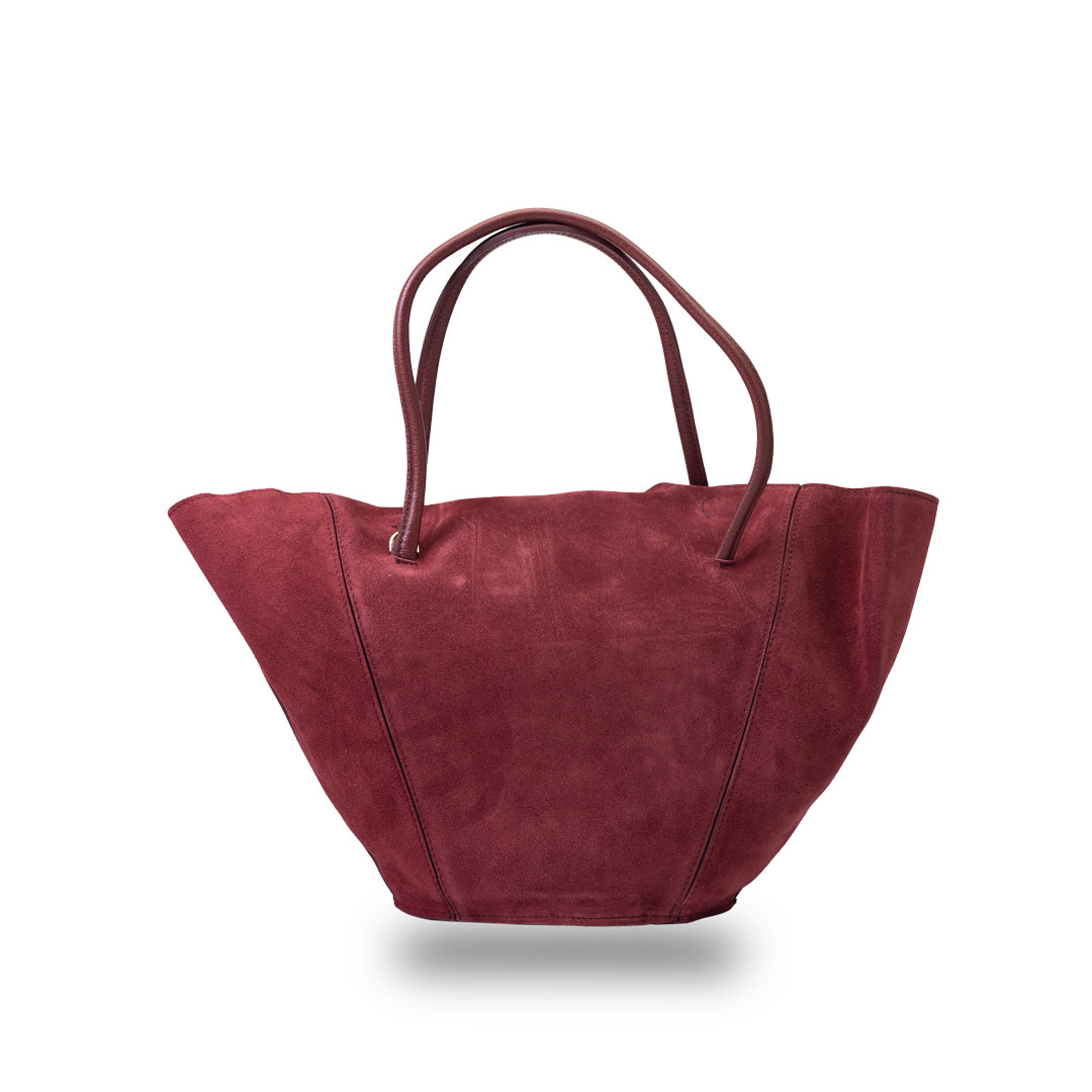 Geantă damă din piele naturala bordo Diana