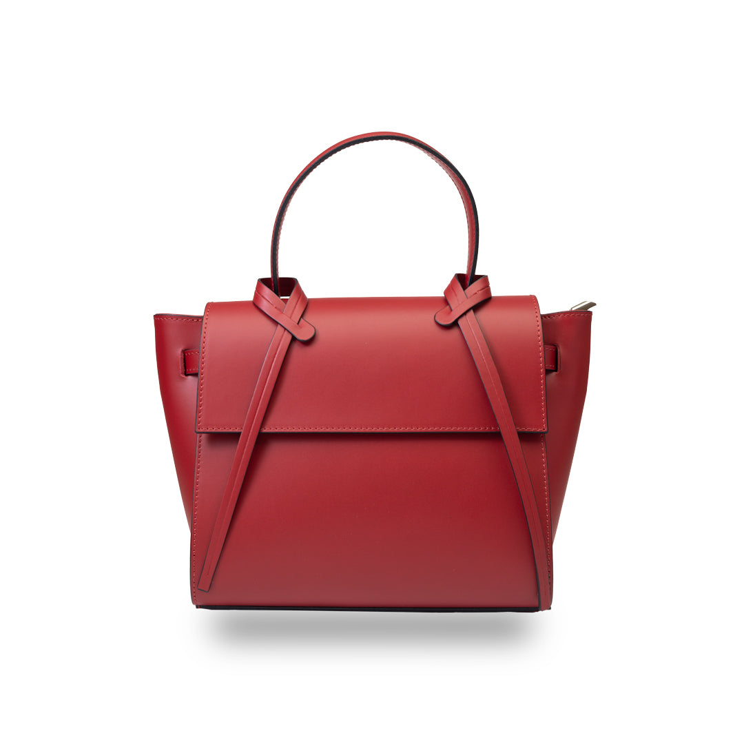 Borsa da donna in pelle naturale bordeaux Erika