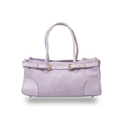 Women's bag made of natural lilac leather Evelin