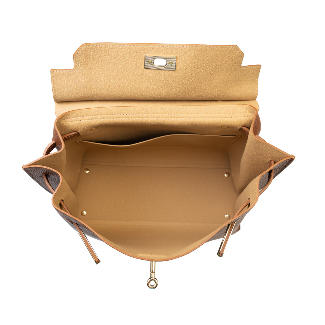 Bolso de mujer de piel natural marrón Raluca