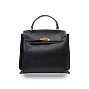 Bolso de mujer de cuero genuino negro Raluca