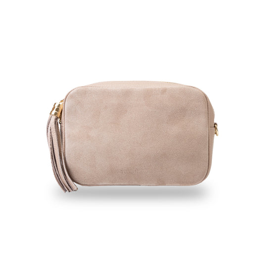 Damenhandtasche aus hellrosa Leder Ancuta