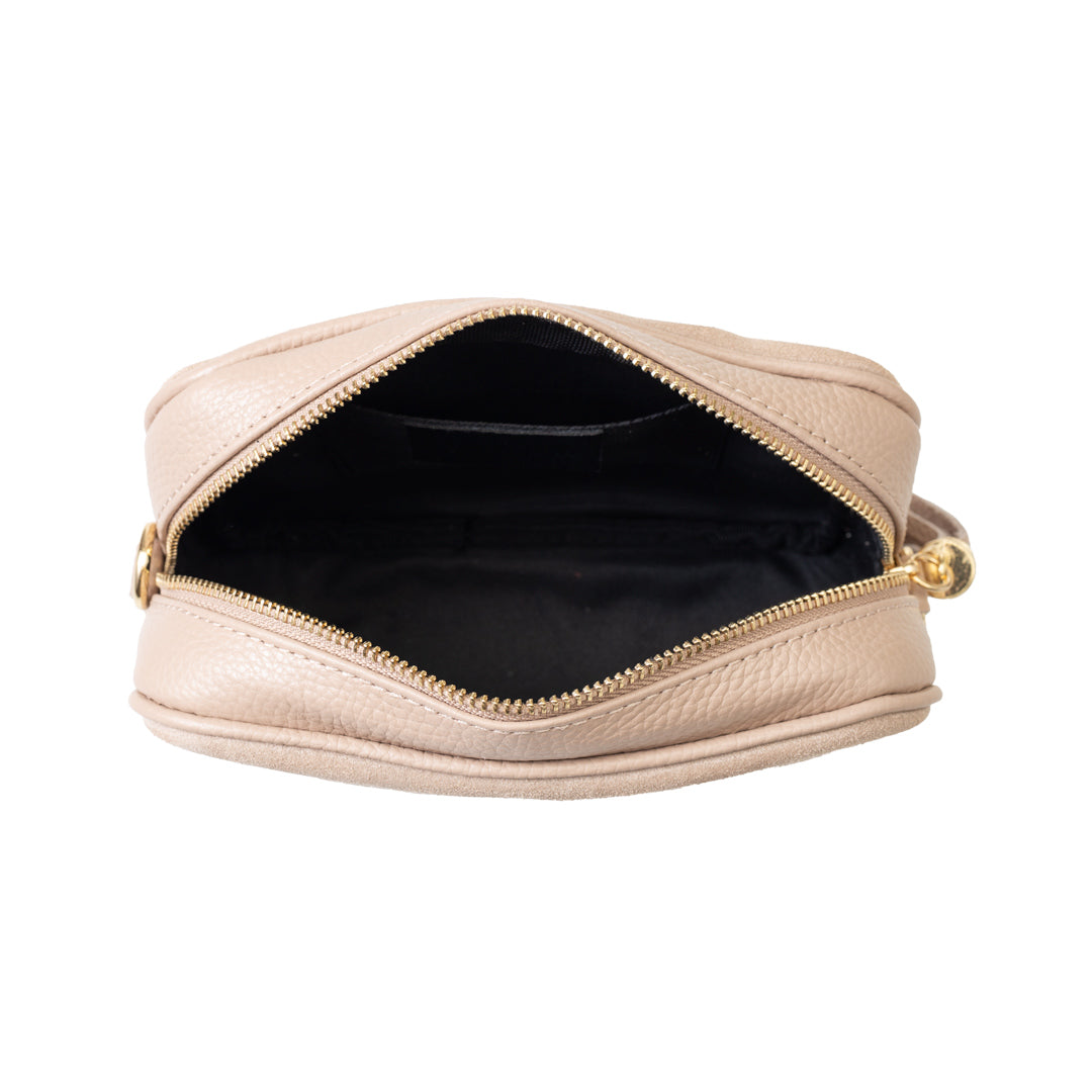 Damenhandtasche aus hellrosa Leder Ancuta