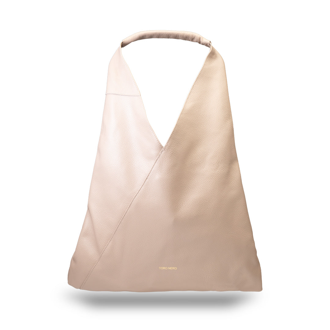 Bolso de mujer de piel natural rosa palo Camelia