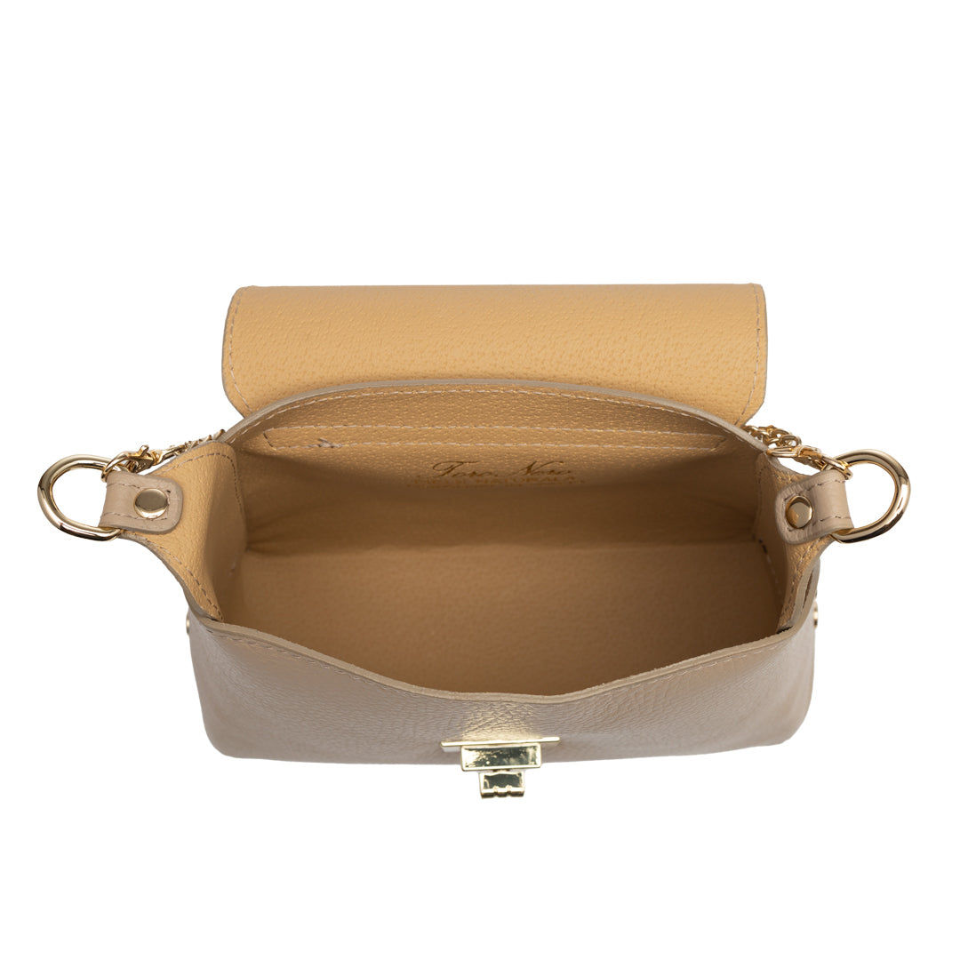 Bolso de mujer de ante natural, topo Raisa