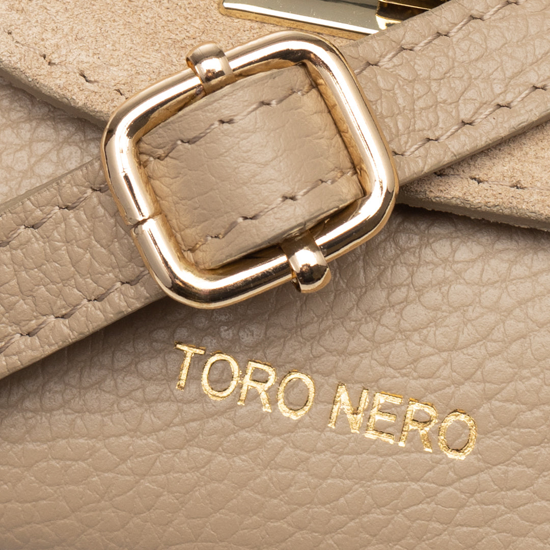Bolso de mujer de ante natural, topo Raisa