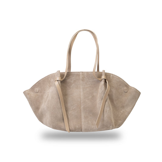 Geantă damă din piele naturala taupe deschis Alice