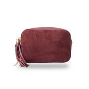 Bolso de mujer de cuero genuino burdeos Ancuta