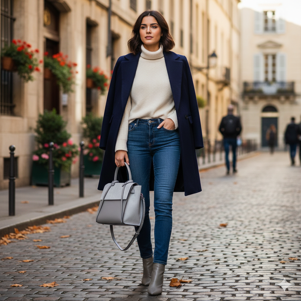 Bolso de mujer de piel de ante natural gris Erika