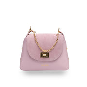 Borsa da donna in pelle scamosciata naturale, rosa chiaro Raisa