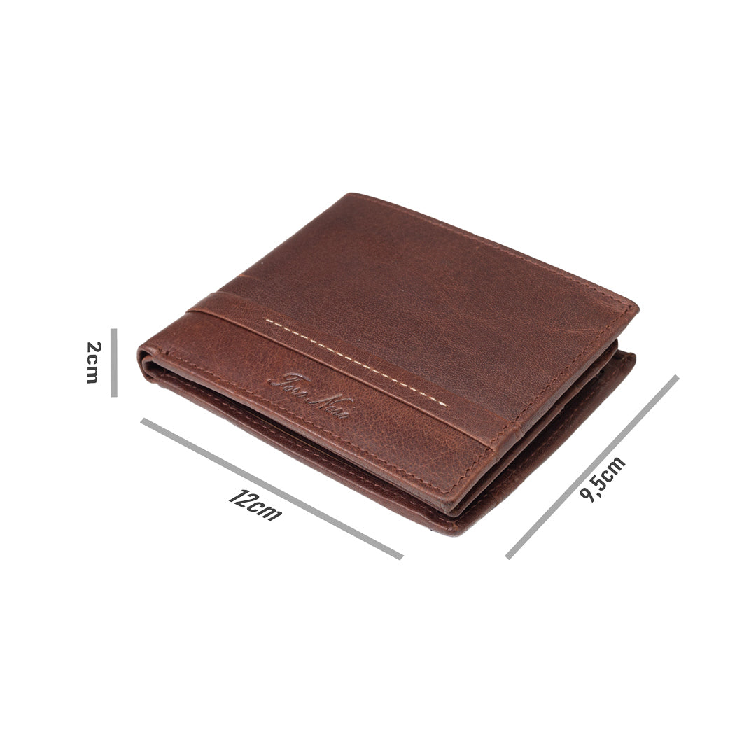 Мъжки портфейл от естествена кожа Andy, кафяв, RFID защита