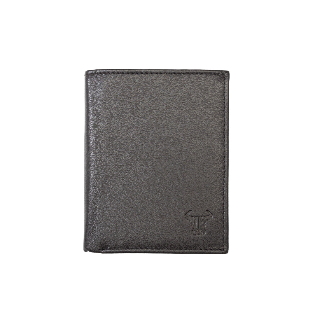 Portefeuille homme en cuir véritable marron Ryan, protection RFID