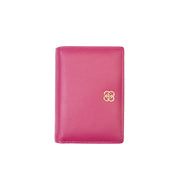 Damenportemonnaie aus echtem Leder in Fuchsia-Detail Little