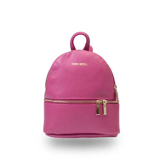 Rucsac damă din piele naturala fucsia Teen Spirit