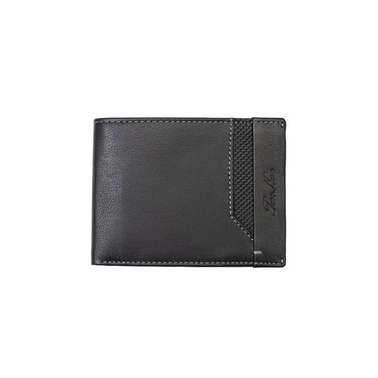 Portofel barbati din piele naturala negru-line Vox,protectie RFID